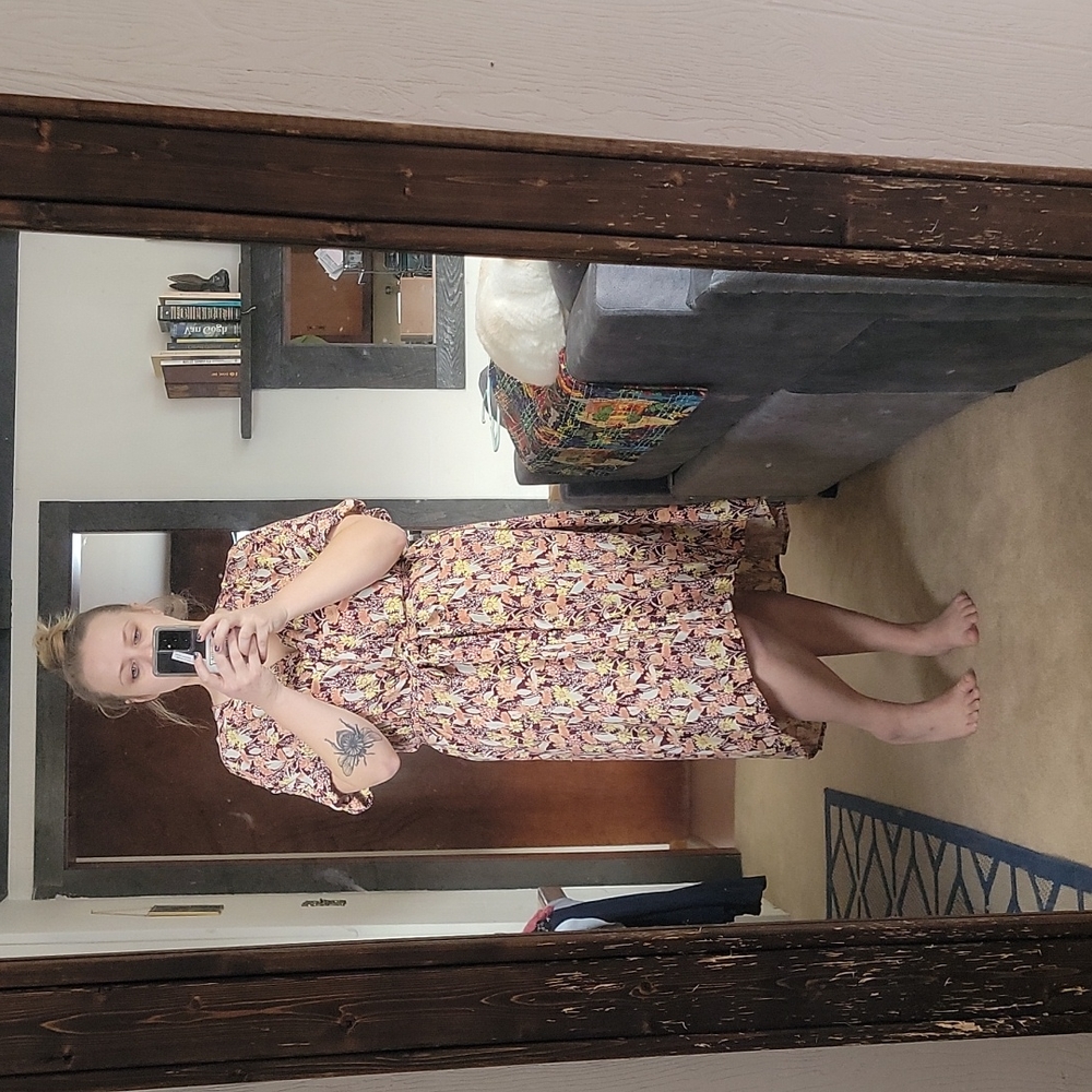 Flowy floral dress